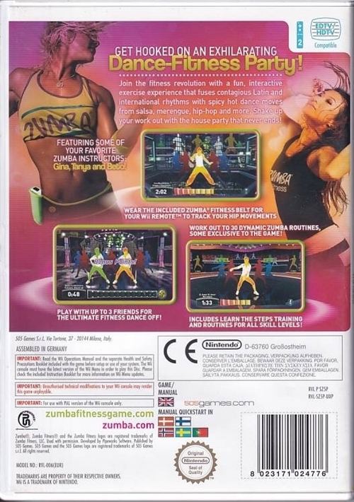 Zumba - Fitness - Wii (B Grade) (Genbrug)